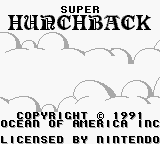 Super Hunchback (USA) Title Screen